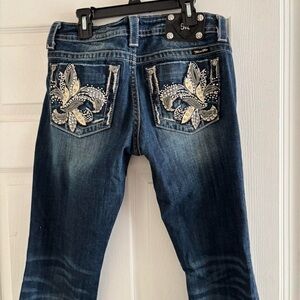 Stylish Blue Embellished Women's Jeans